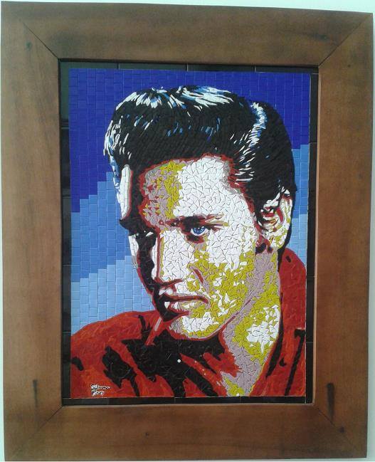 Quadro em Mosaico Elvis Presley